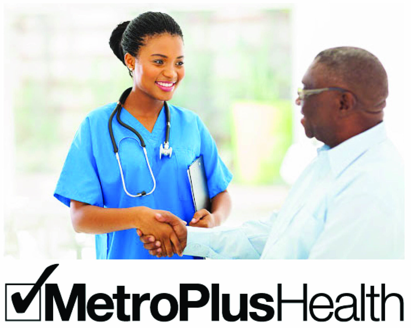Metroplus Health picture of nurse and patient