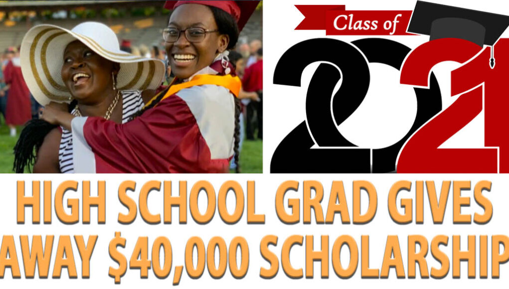 High School Graduate Gives Away $40,000 Scholarship Award